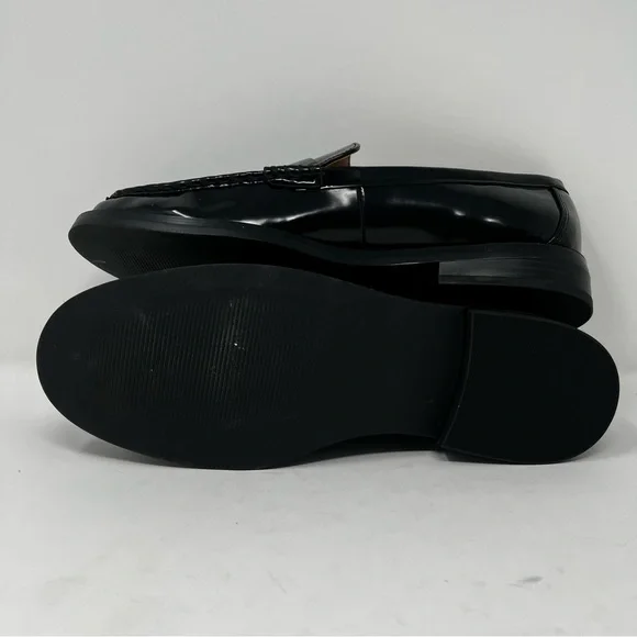 LOFT Shiny Black Loafers - Picture 7 of 9